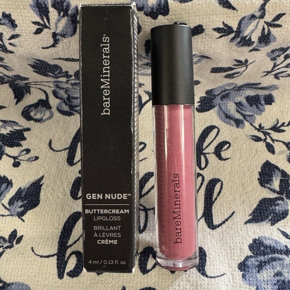 bareMinerals Gen Nude Buttercream Lipgloss - 8084 Heartbreaker - NIB